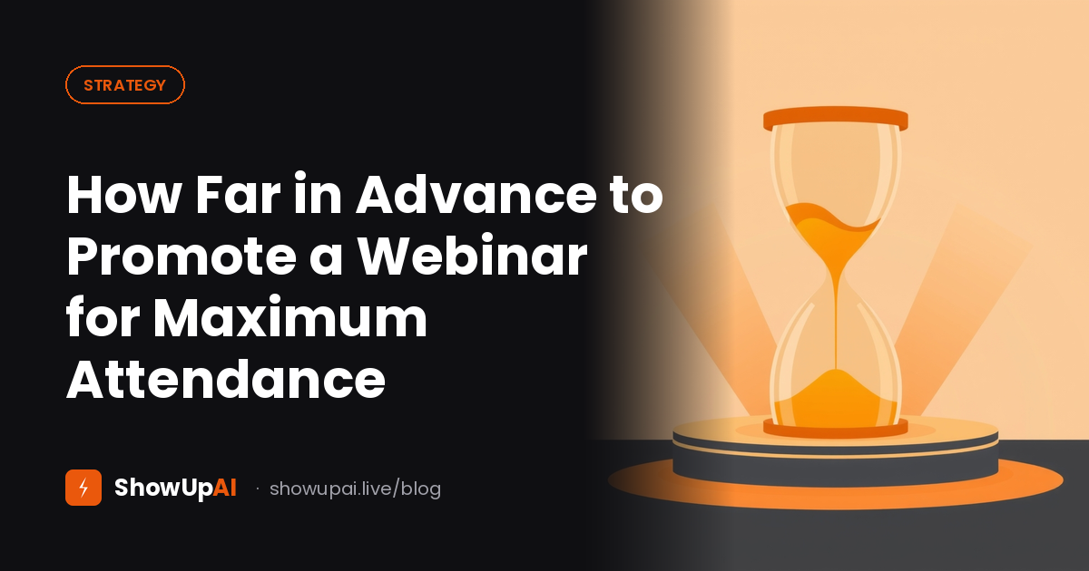 How Far in Advance to Promote a Webinar for Maximum Attendance