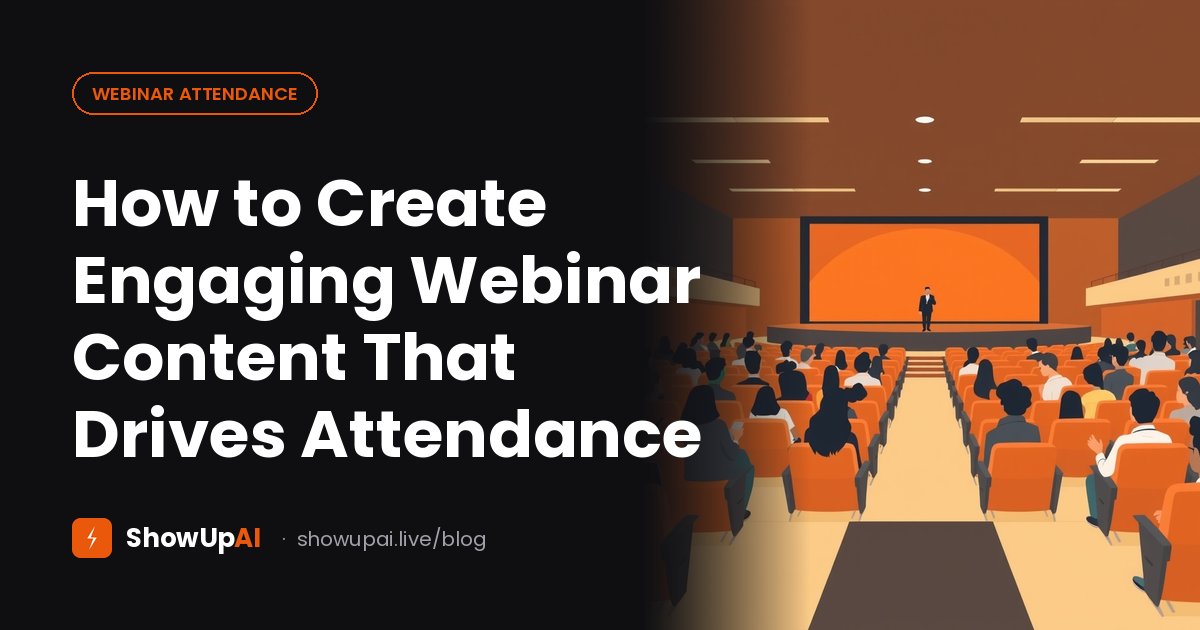 How to Create Engaging Webinar Content That Drives Attendance