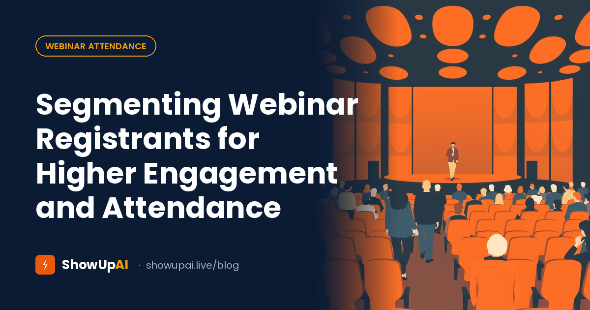 Segmenting Webinar Registrants for Higher Engagement and Attendance