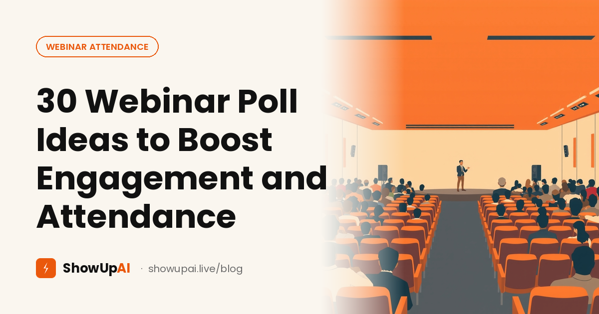 30 Webinar Poll Ideas to Boost Engagement and Attendance