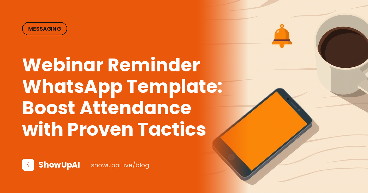 Webinar Reminder WhatsApp Template: Boost Attendance with Proven Tactics